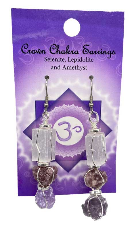 (image for) Crown chakra earrings